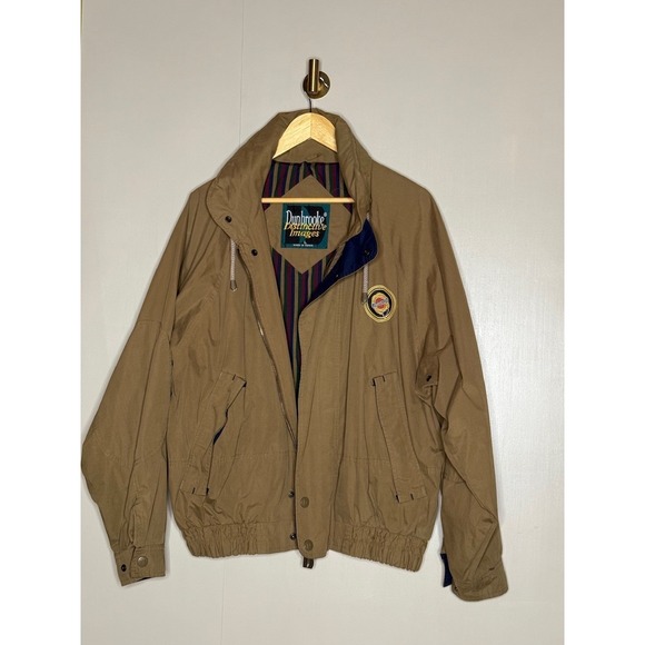Dunbrooke Other - Vintage Dunbrooke Chrysler Windbreaker Jacket Tan Oversized 90s L